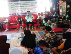 Desa Tanjung Serang Dikunjungi Wakil Ketua DPRD OKI, Bakri Tarmuzi, SE, Guna Serap Aspirasi Masyarakat.