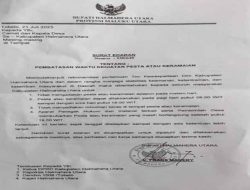 Bupati Halut Terbitkan Dua Surat Edaran, Larangan Pesta dan Penjualan Lem Eha-bond