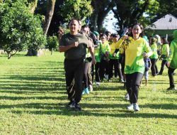 Sambut HUT Ke 17 Tahun, Kodim Tobelo Dirayakan Dengan Berolahraga