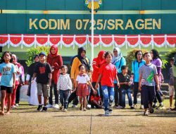 Kodim Sragen 0725 Merayakan HUT RI ke 78 Dengan Warga Setempat