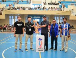 SMKN 1 Kayuagung Sebagai Pemenang Kategori Umum Turnamen Futsal KA Liga Stimulus Pemain Berprestasi 