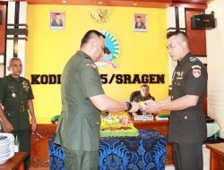 Puncak Peringatan Hari Juang TNI AD, Kodim Sragen, Upacara dan Potong Tumpeng