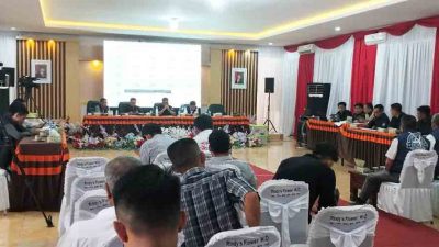 KPU Kabupaten OKI Gelar Rapat Pleno Rekapitulasi.