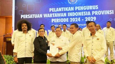 Mashudi Ketua PWI Provinsi Banten Resmi di Lantik.